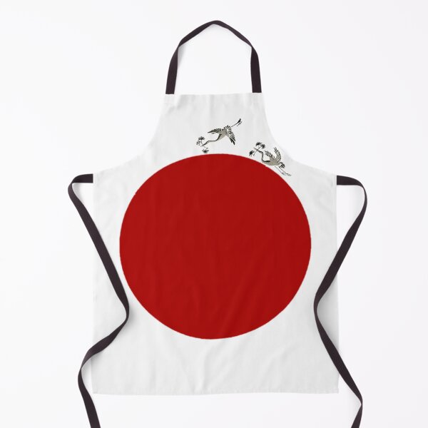 Item preview, Japanese Flag - Woodblock Print of Cranes designed and sold by weavernap.