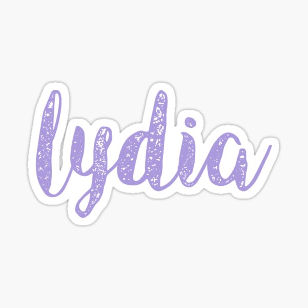 &ldquo;Lydia (name) Sticker&rdquo; Sticker for Sale by lydia-rosee | Redbubble