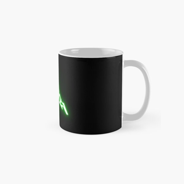 Désert noir symbole en ligne vert Mug classique