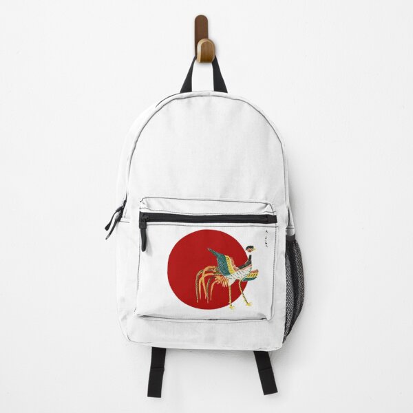 Item preview, Japanese Flag - Woodblock Print of Crane  designed and sold by weavernap.