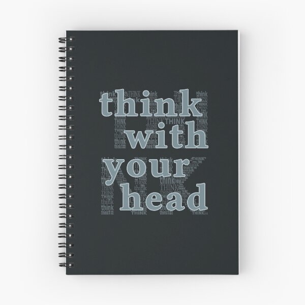 Item preview, think with youe head (text) designed and sold by tuzlay.