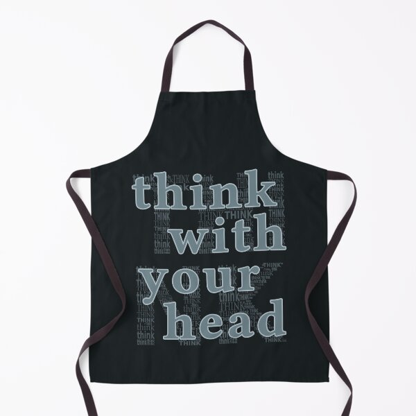 Item preview, think with youe head (text) designed and sold by tuzlay.
