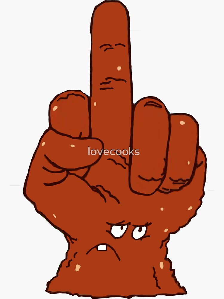 Thumbnail 3 of 3, Sticker, Meatwad-- finger designed and sold by lovecooks.