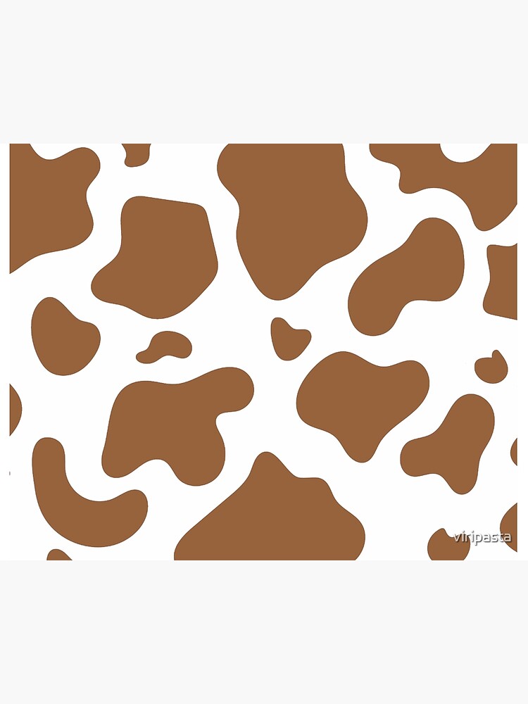 Download Aesthetic Brown Cow Print Wallpaper