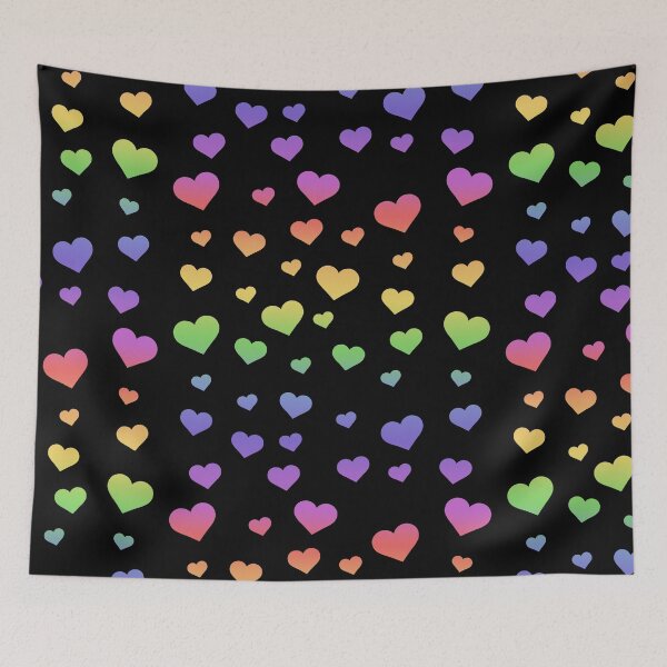 Item preview, rainbow hearts designed and sold by prismatic paper co.
