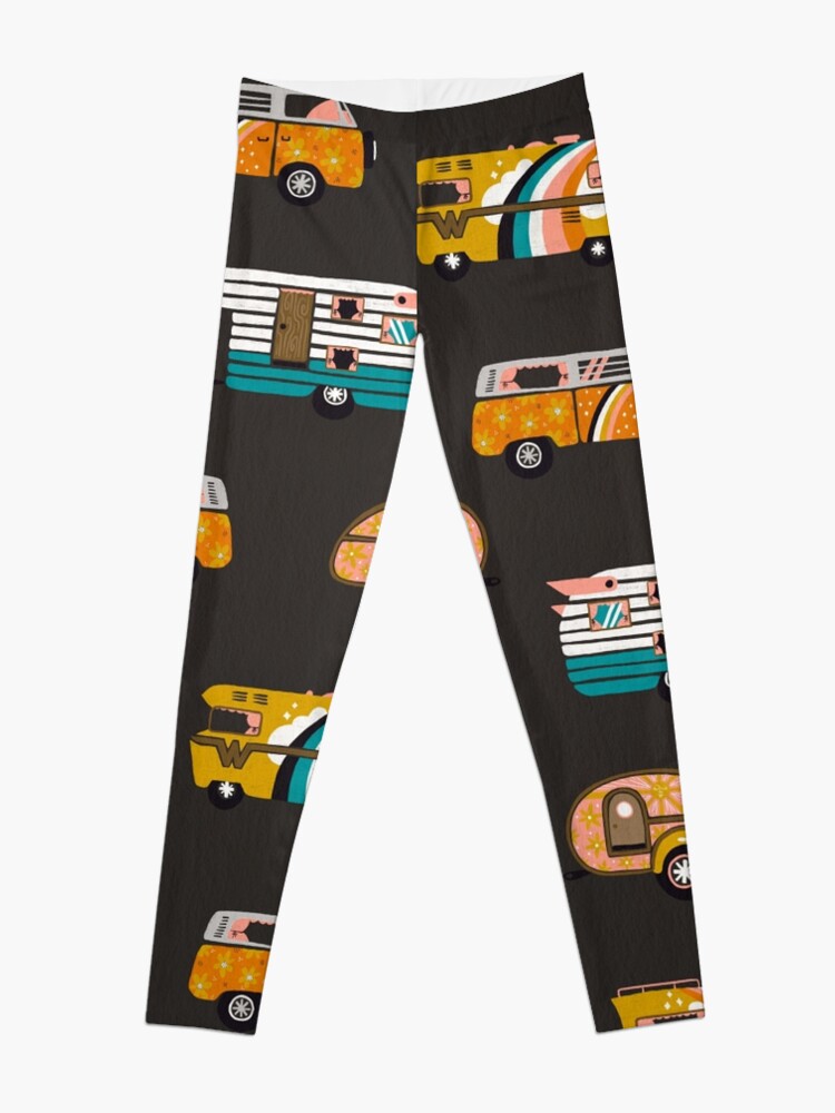 Alternate view of Retro Road Trip – Charcoal Leggings