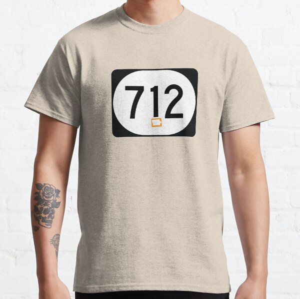 Iowa State Route 712 (Area Code 712) Classic T-Shirt