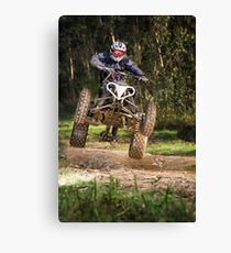Quad rider jumping Canvas Print
