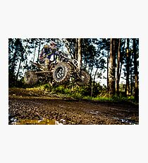 Quad rider jumping Photographic Print