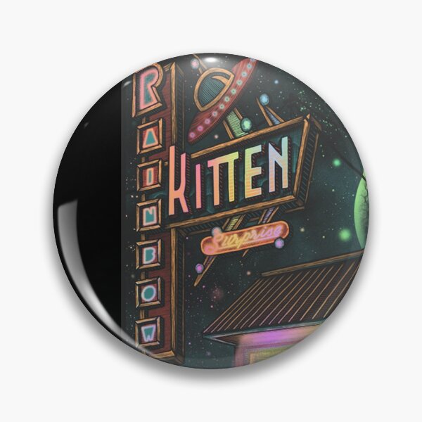 Good Music Rainbow Kitten Surprise Band Pin