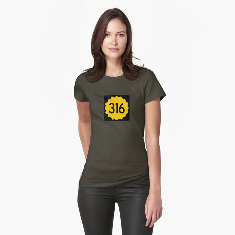  Kansas State Route 316 Area Code 316 T shirt By SRnAC Redbubble