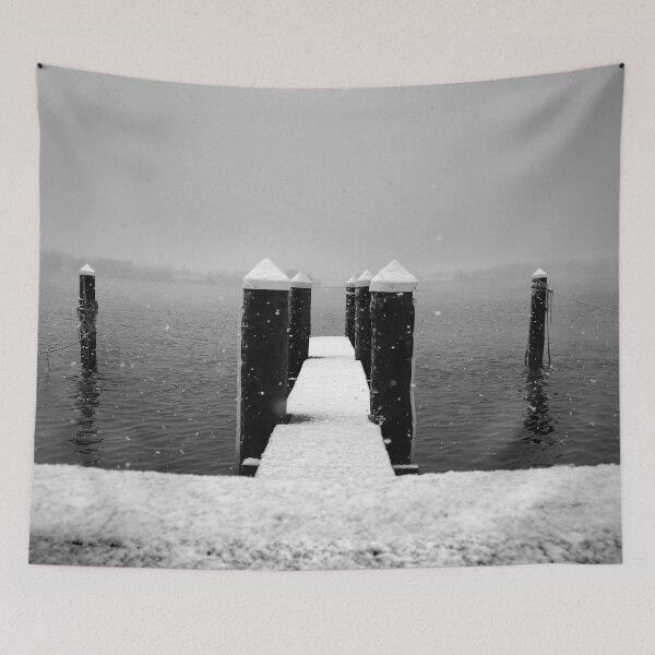 Item preview, Snow Covered Dock No 1 designed and sold by StampCity.
