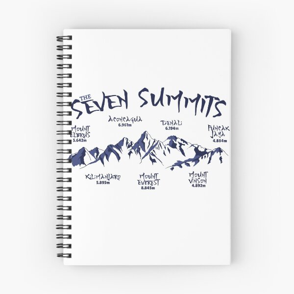 Item preview, Seven Summits Mountain Climbing designed and sold by HiFiTees.