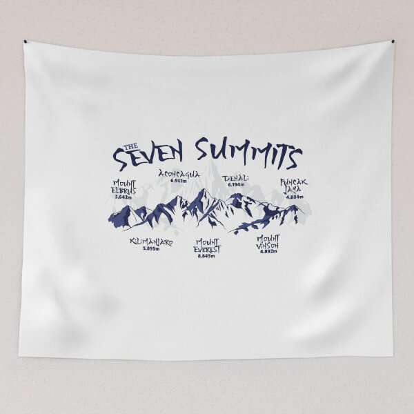 Item preview, Seven Summits Mountain Climbing designed and sold by HiFiTees.