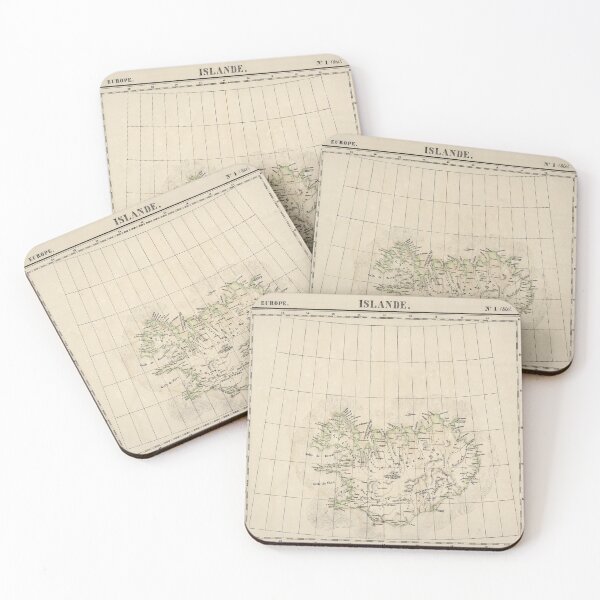 Item preview, Vintage Iceland Map (1827) designed and sold by BravuraMedia.
