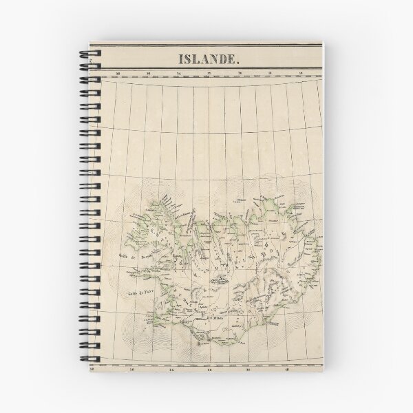 Item preview, Vintage Iceland Map (1827) designed and sold by BravuraMedia.