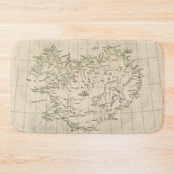 Item preview, Vintage Iceland Map (1827) designed and sold by BravuraMedia.