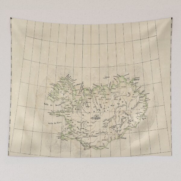 Item preview, Vintage Iceland Map (1827) designed and sold by BravuraMedia.