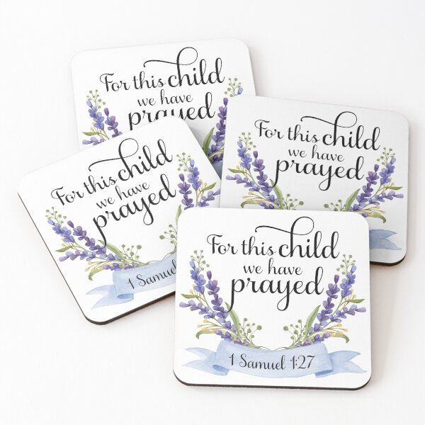 Item preview, For This Child We Have Prayed, I Samuel 1:27 designed and sold by WildHoneyDesign.