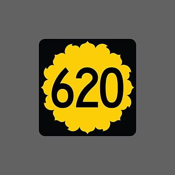 Kansas State Route 620 (Area Code 620) | Art Board Print