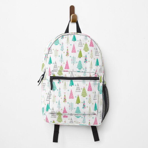 Item preview, Swedish Minimalist Christmas Trees Pattern - Modern Pink and Blue designed and sold by WickedRefined - Nicole Demereckis.