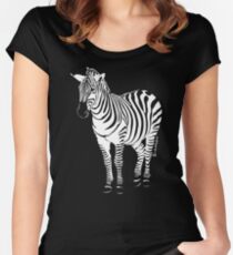 Zebra Women's Fitted Scoop T-Shirt