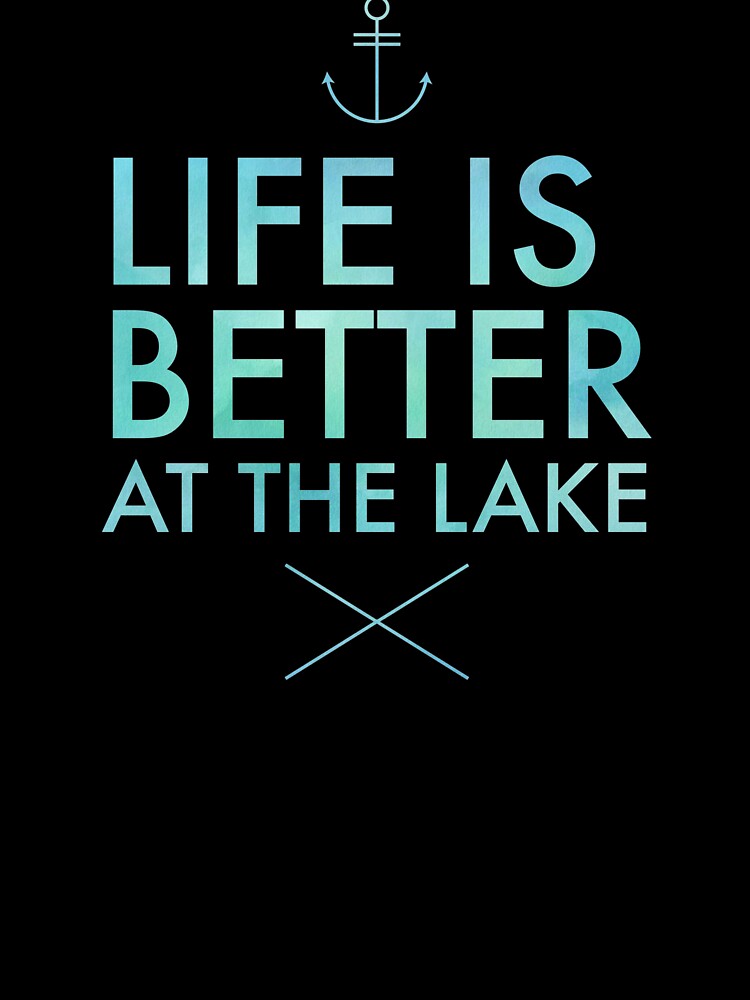 Thumbnail 7 of 7, Oversized T-Shirt, Life is better at the lake designed and sold by LizzieSmiley.