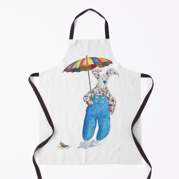 Item preview, Cute Easter Bunny with Umbrella - Funny Toy White Rabbit Easter  designed and sold by r-silver.