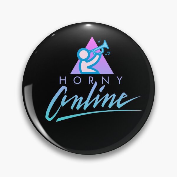 Item preview, Self Deprecating Parody Logo - Horny Online - Vaporwave Colors designed and sold by ctkrstudio.