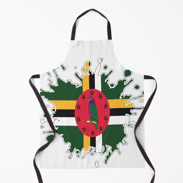 Item preview, Dominica National Flag splash designed and sold by IdentiTee Studios.