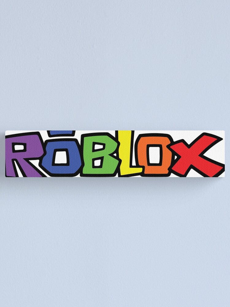 Roblox Rainbow Canvas Print By Krabstyx Redbubble - blue rainbow roblox logo