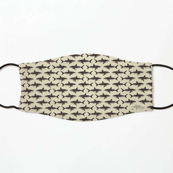 Pattern: Great White Shark ~ (Vintage Version) ~ by Amber Marine © 2015 Kids Mask