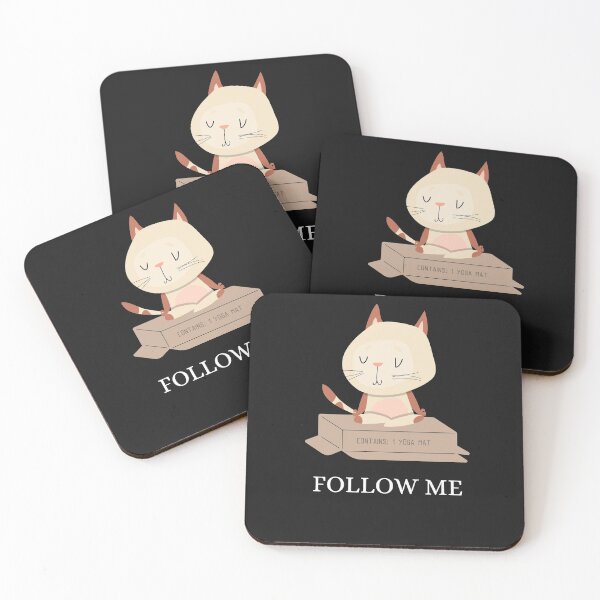 Item preview, YOGA CAT FOLLOW ME   designed and sold by Ashalcheema.