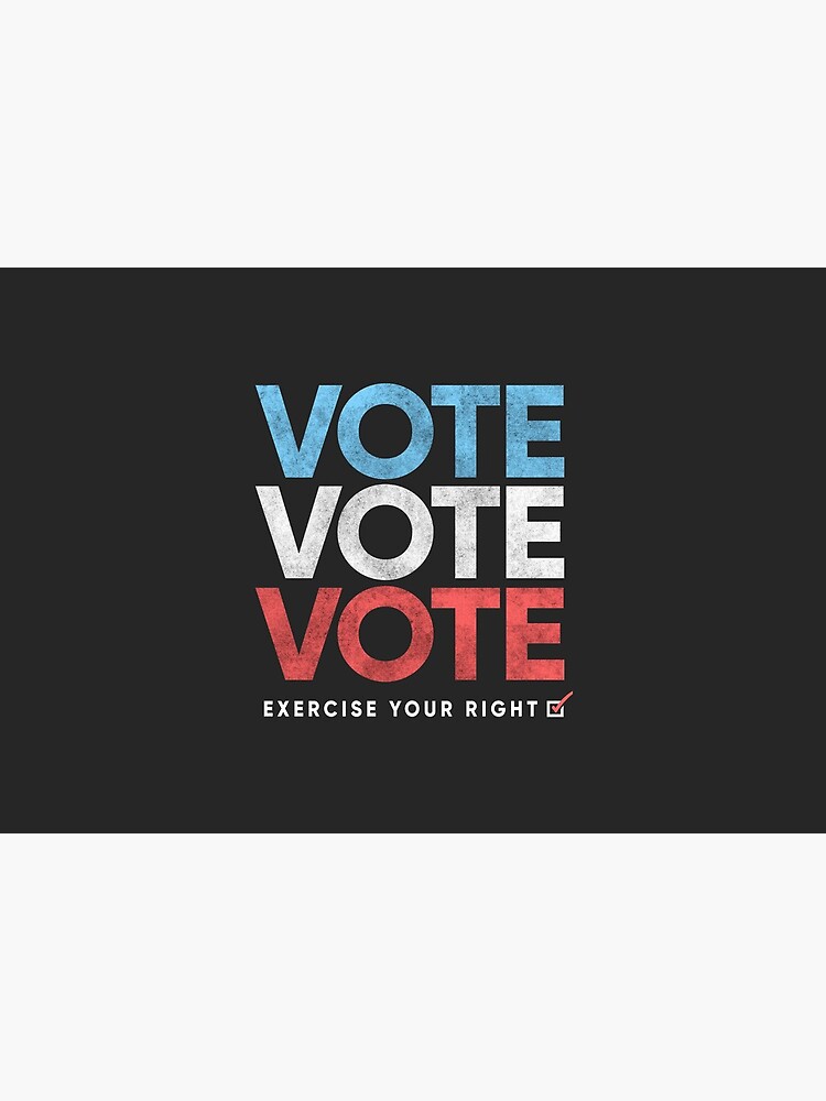 Retro Distressed Vote T-Shirt, Exercise Your Right by BootsBoots