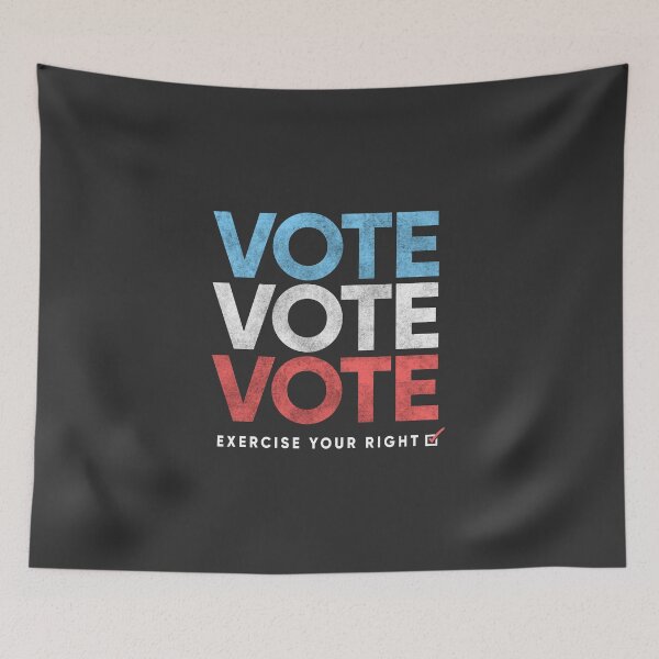 Item preview, Retro Distressed Vote T-Shirt, Exercise Your Right designed and sold by BootsBoots.