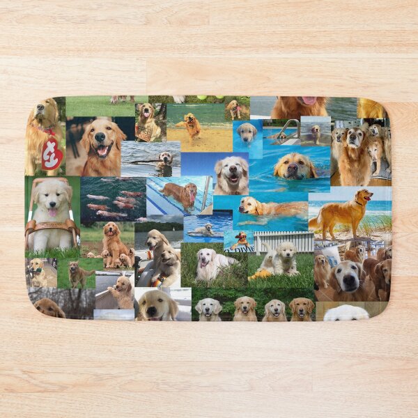 Item preview, Golden retriever collage designed and sold by Yviemakes.