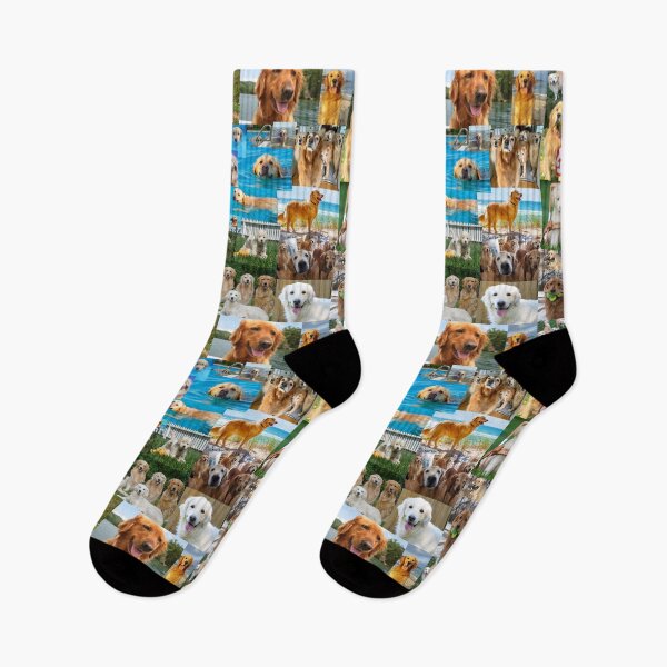 Item preview, Golden retriever collage designed and sold by Yviemakes.