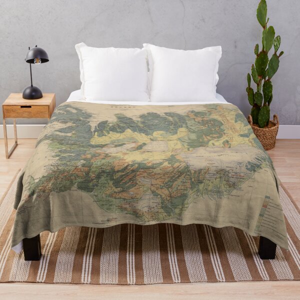 Item preview, Vintage Geological Map of Iceland (1906) designed and sold by BravuraMedia.