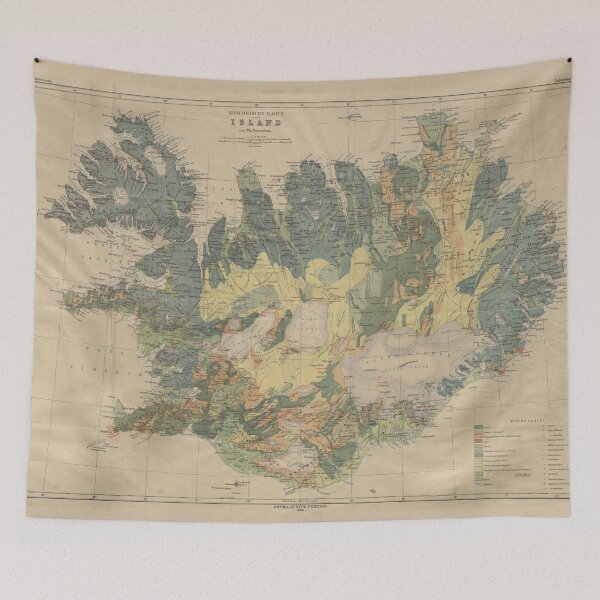 Item preview, Vintage Geological Map of Iceland (1906) designed and sold by BravuraMedia.