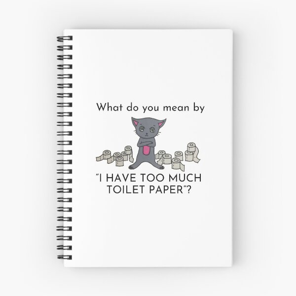 Item preview, Cute cat hogging toilet paper designed and sold by introvertcafe.
