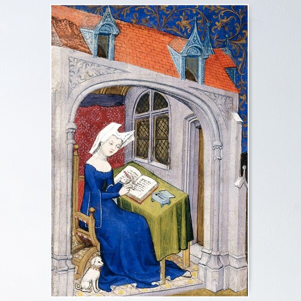 Item preview, Christine de Pizan designed and sold by brushandframes.