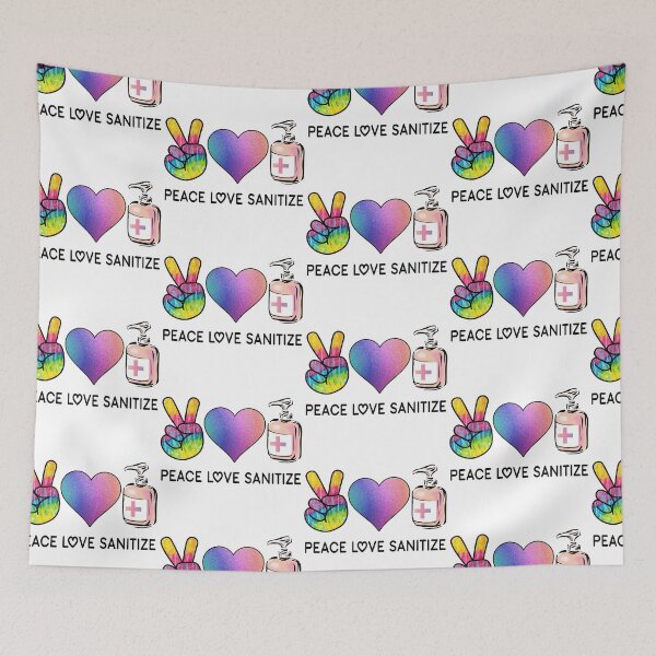 Item preview, Peace Love Sanitize Design designed and sold by ForStrong.