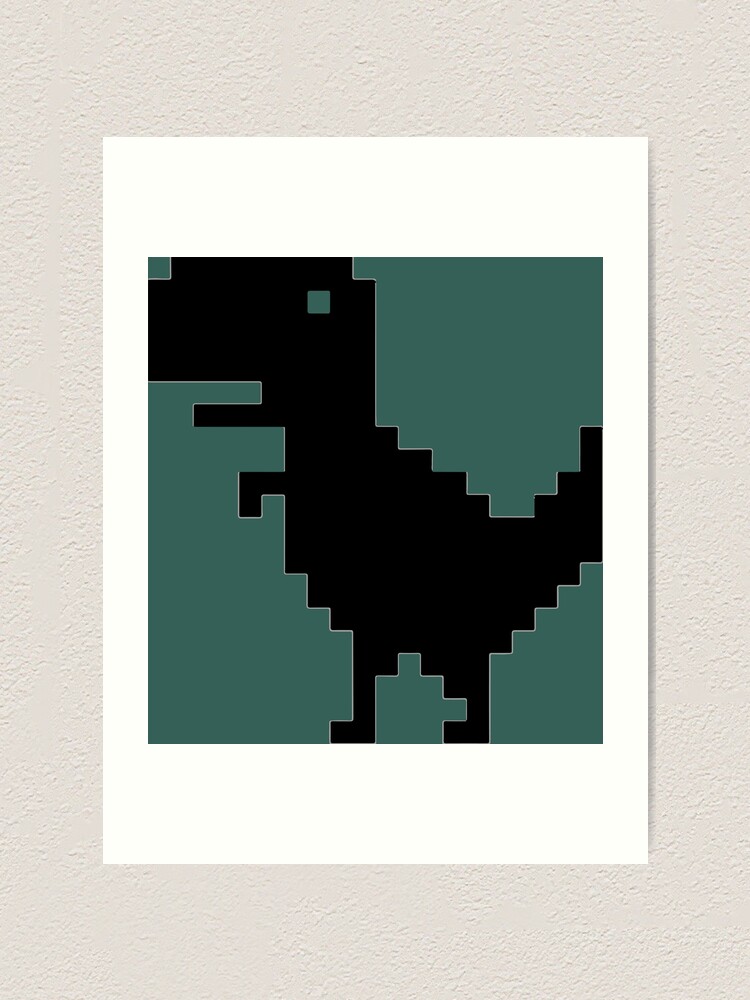 Offline Dinosaur Game Art Print by Artwork2