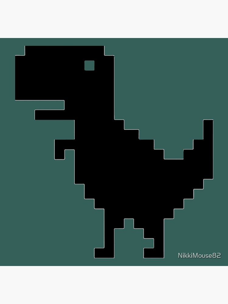 Chrome Dino | The Dinosaur Game | T-Rex Game | No Internet | Art Board Print