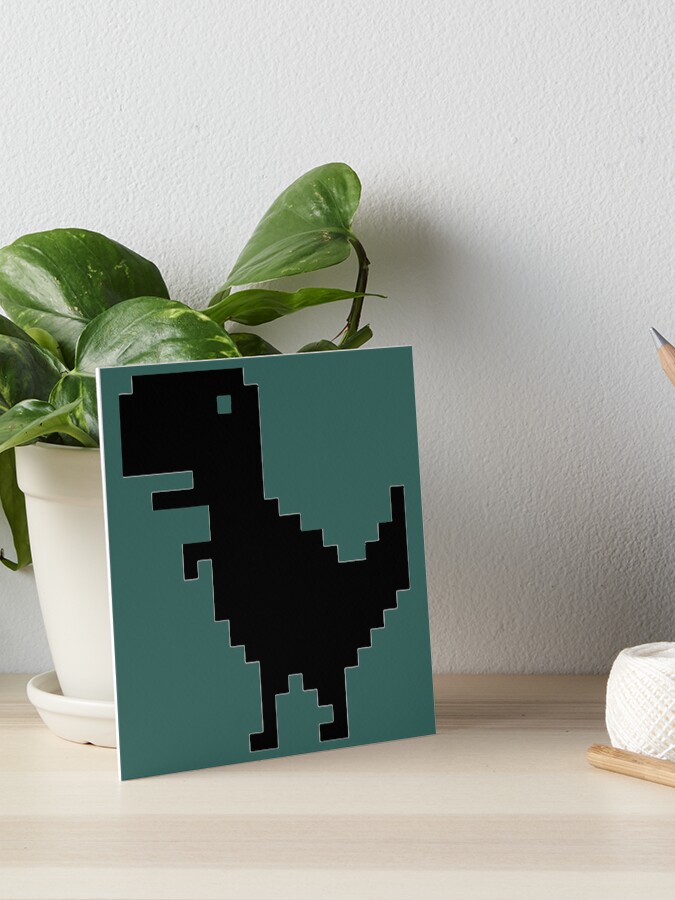 T-rex Run Pixel Art Magnet Offline Dino 8 Bit Chrome 