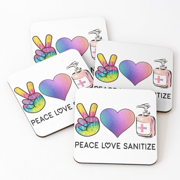 Item preview, Peace Love Sanitize Design designed and sold by ForStrong.