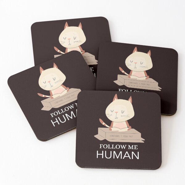 Item preview, YOGA CAT FOLLOW ME HUMAN  designed and sold by Ashalcheema.