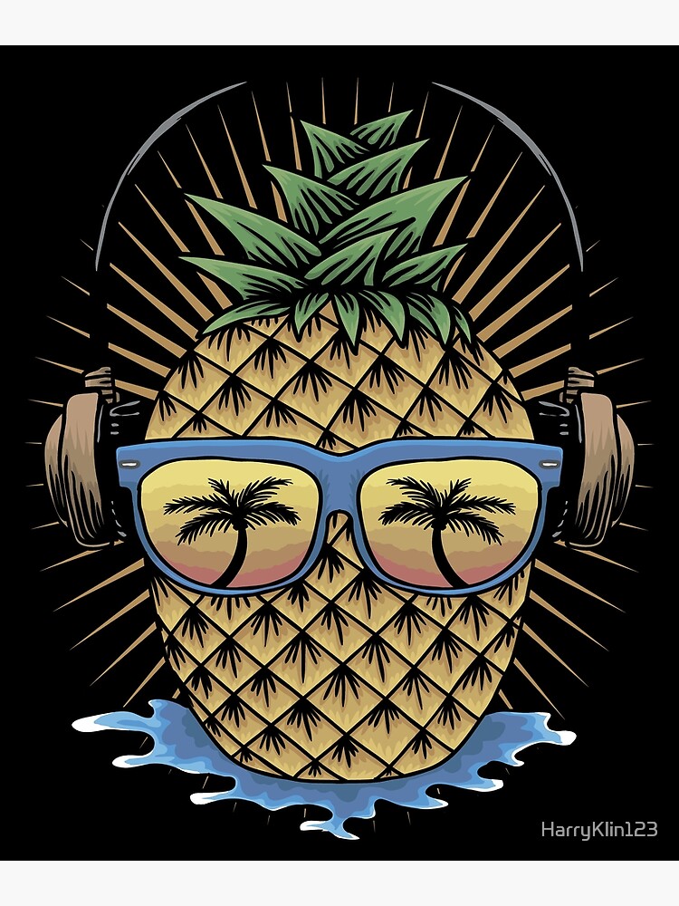 Pineapple Sunglasses Aloha Beaches Hawaii Palm Tree Summer Art Print For Sale By Harryklin123 8651