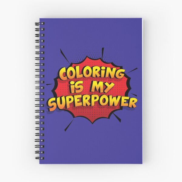 Item preview, Coloring is my Superpower Funny Design Coloring Gift designed and sold by Custom365.