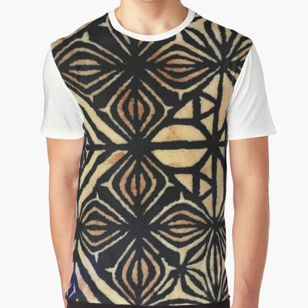 Polynesian Design T-shirts Black - ShopperBoard